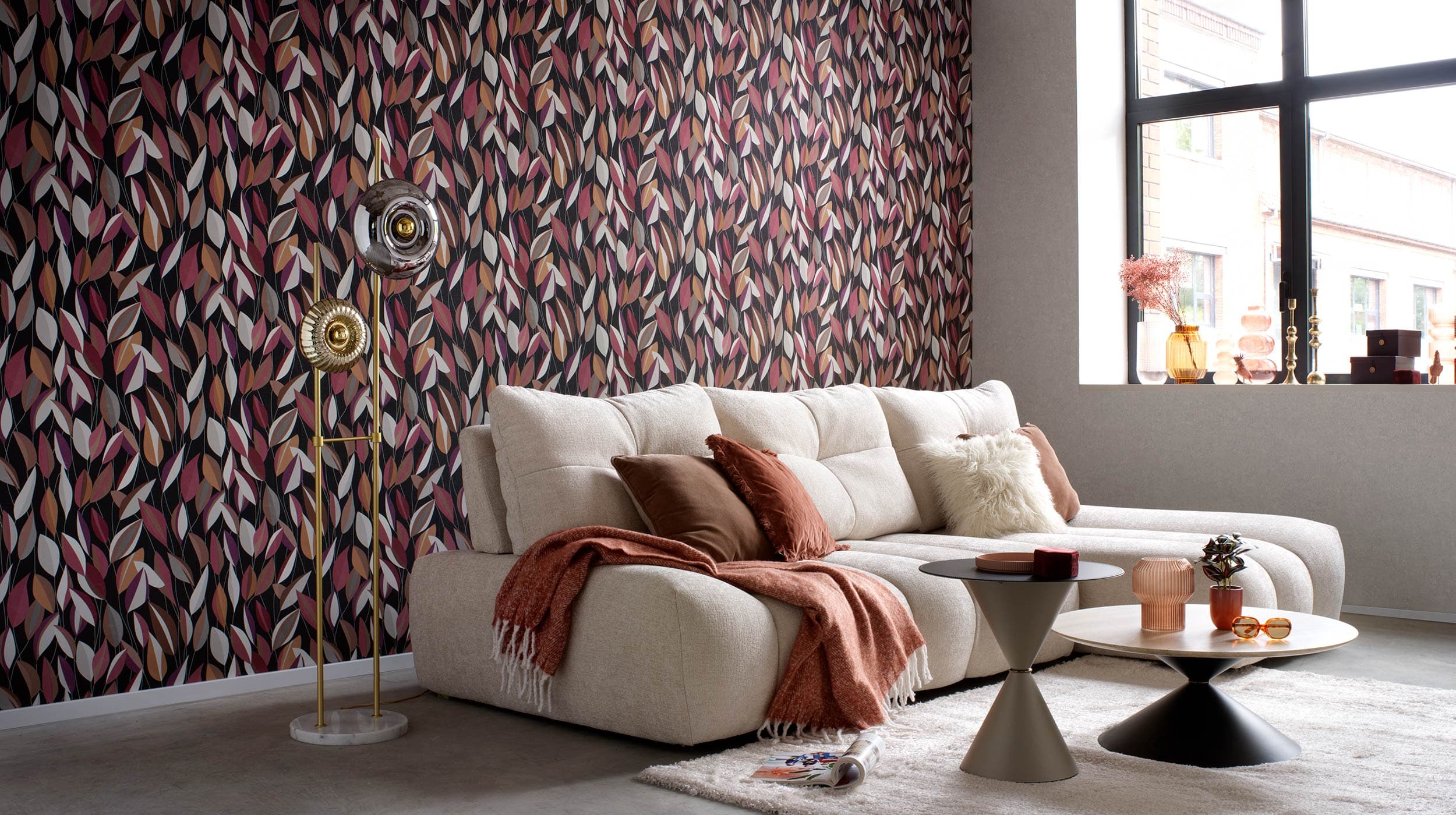 Room decorated in Gentle 02 wallpaper