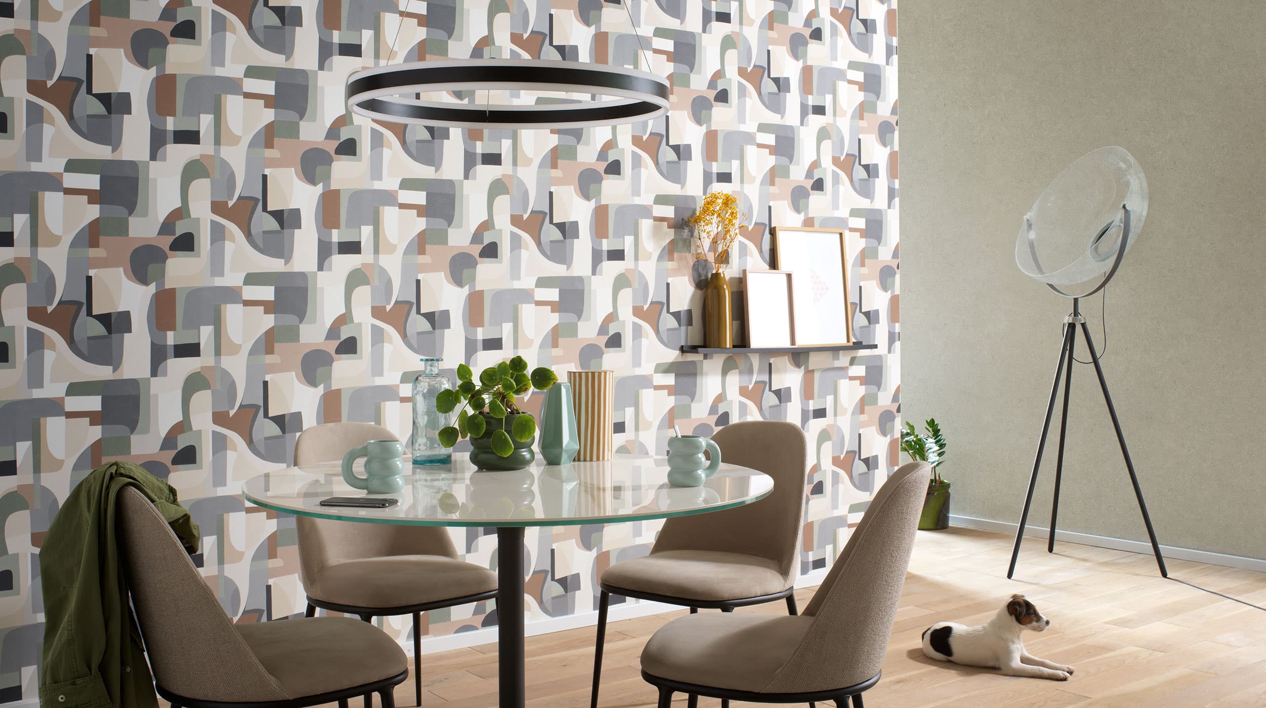 Room decorated in Gentle 04 wallpaper