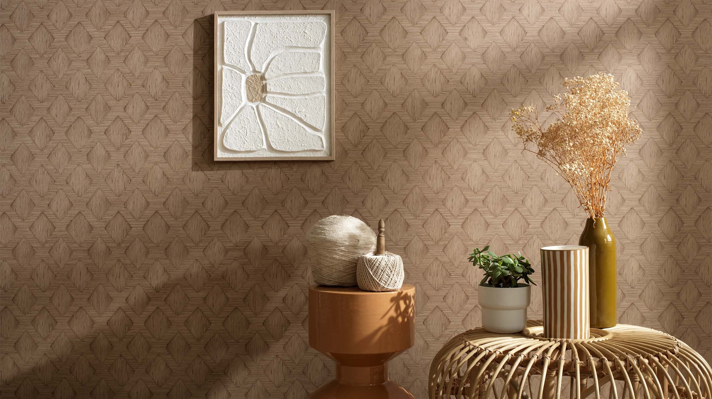 Room decorated in Secret Garden 03 wallpaper